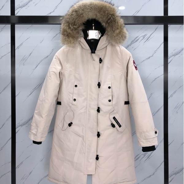 カナダグース Canada Goose 2025秋冬 ホワイト ロングダウンコート スーパーコピー 当店イチオシ