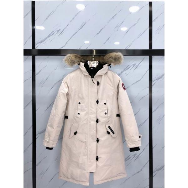 カナダグース Canada Goose 2025秋冬 ホワイト ロングダウンコート スーパーコピー 当店イチオシ