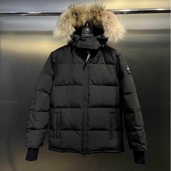 2025秋冬 ダークグレー ファーフード防寒ショートダウン カナダグース Canada Goose コピー