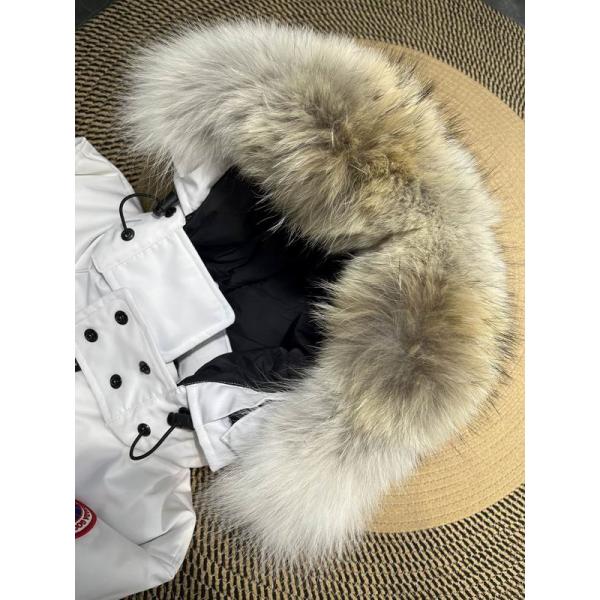 2025秋冬 ダークグレー ファーフード防寒ショートダウン カナダグース Canada Goose コピー