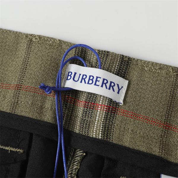 オリーブチェック 秋冬トレンド ワイドカーゴパンツ 多ポケットデザイン バーバリー Burberry コピー 