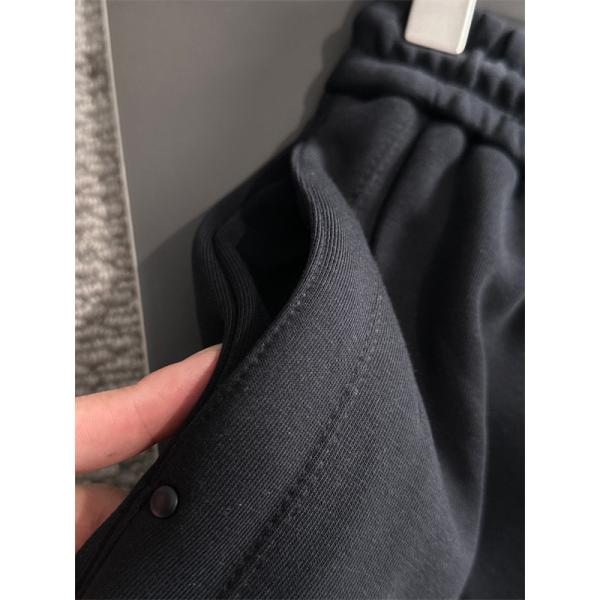 チャコールグレー シンプル バーバリー Burberry 偽物  秋冬ストレートパンツ さりげないロゴデザイン