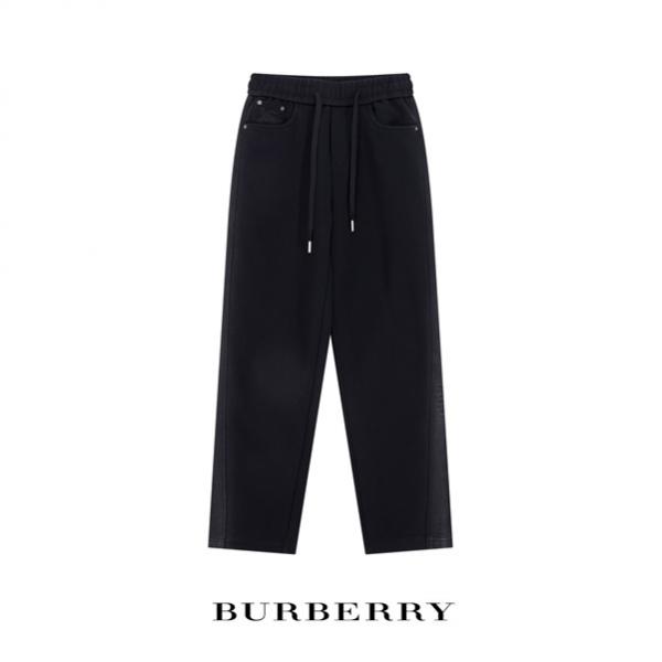 クラシックブラック 秋冬ストレートリラックスパンツ 話題の最新デザイン バーバリー Burberry スーパーコピー