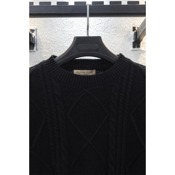 黒色格調 秋冬特選 バーバリー 偽物 ニットBurberry  格子柄アクセント 売れ筋おすすめモデル
