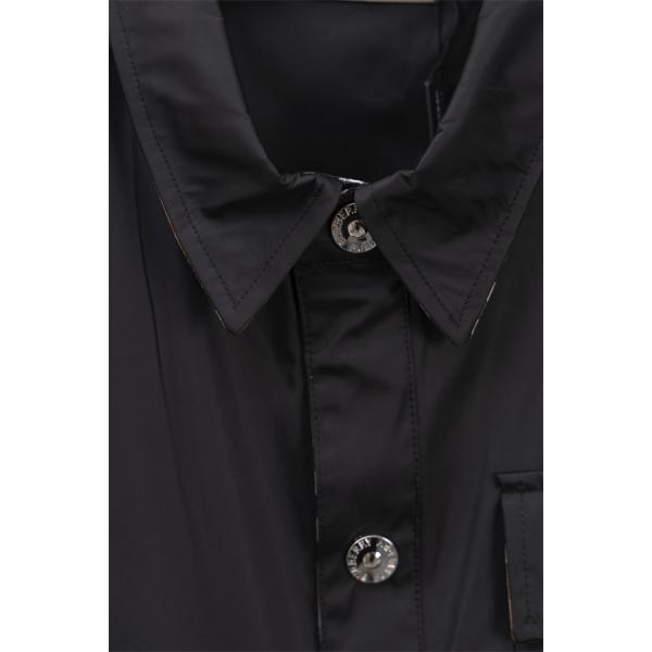 Burberry 黒色個性 秋冬特選 バーバリー 偽物 シャツ型 ジャケット ロゴアクセント 2025秋冬