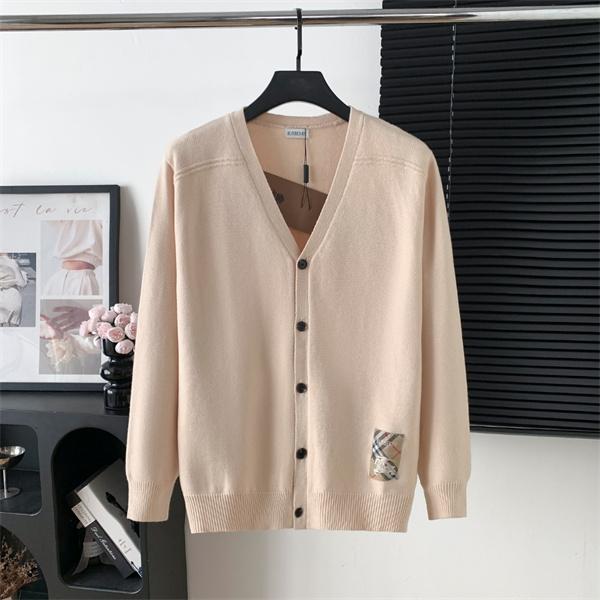 Burberry ベージュシンプルデザイン 秋冬注目定番 バーバリー スーパーコピー カーディガン ロゴパッチアクセント