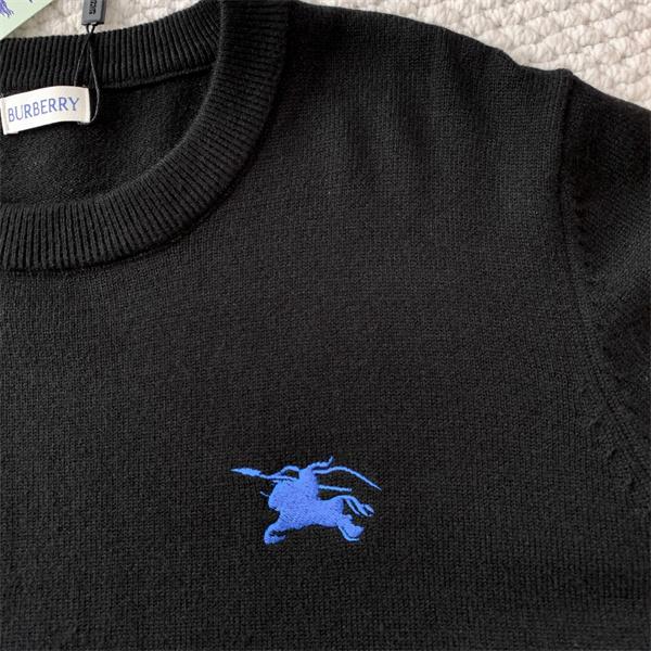 2025秋冬 白色ロゴアクセント 秋冬定番愛用 バーバリー スーパーコピー クルーネックニット Burberry 日常使い万能