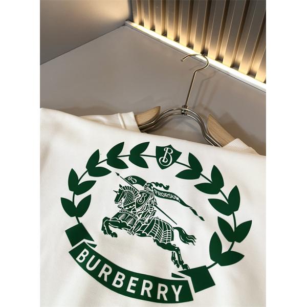 Burberry 黒色緑ロゴアクセント 2025秋冬定番ファッション バーバリー コピー パーカー 日常使い万能