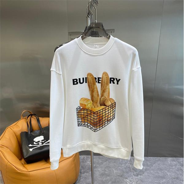 白色パンアクセント 2025秋冬ユニーク注目 バーバリー 偽物 パーカー デザイナー別注風  Burberry