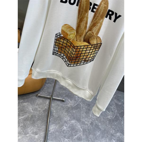 白色パンアクセント 2025秋冬ユニーク注目 バーバリー 偽物 パーカー デザイナー別注風  Burberry