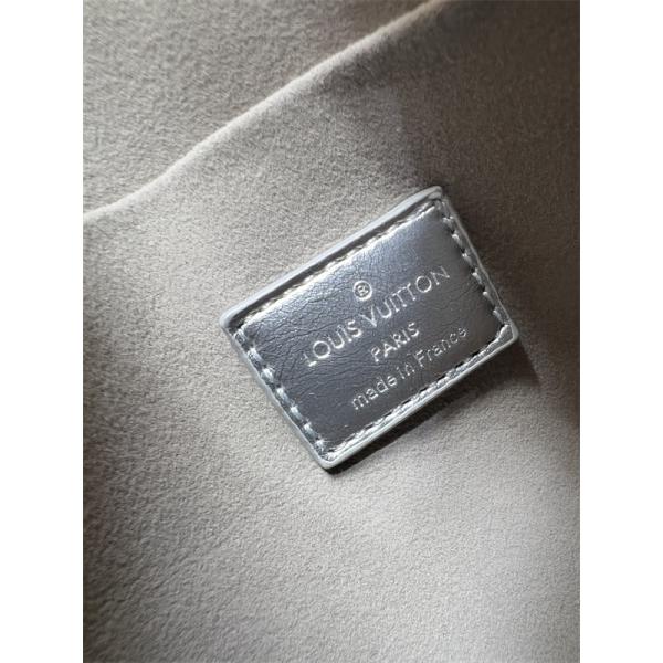 Louis Vuitton 冬の輝き シルバー 圧紋デザイン ボックス型 ルイヴィトン スーパーコピー ショルダーバッグ