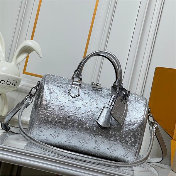 シルバー 圧紋 スピーディ型 ルイヴィトン コピー ハンドバッグ 季節限定モデル Louis Vuitton 年末年始