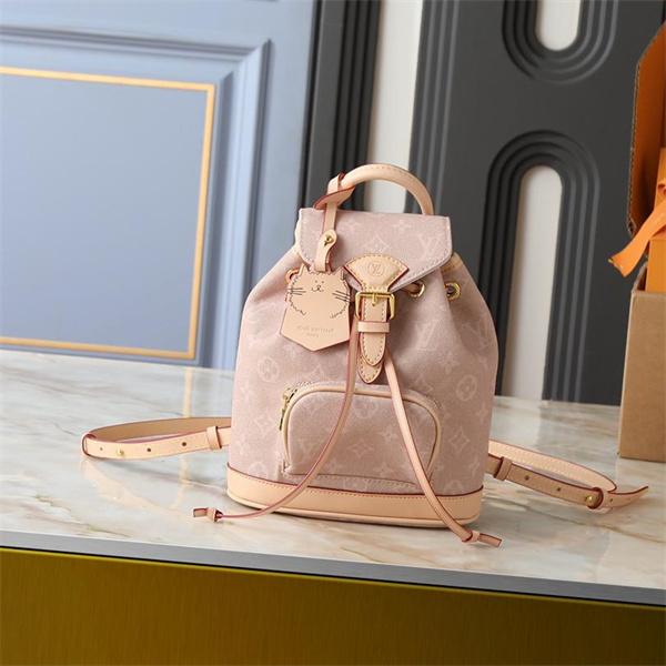 ベージュ キャットチャーム ミニバックパック ルイヴィトン スーパーコピー リュック Louis Vuitton 冬の散策