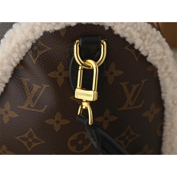 Louis Vuitton 秋冬の旅 ブラウン シェルパアクセント スピーディ型 ルイヴィトン コピー ハンドバッグ