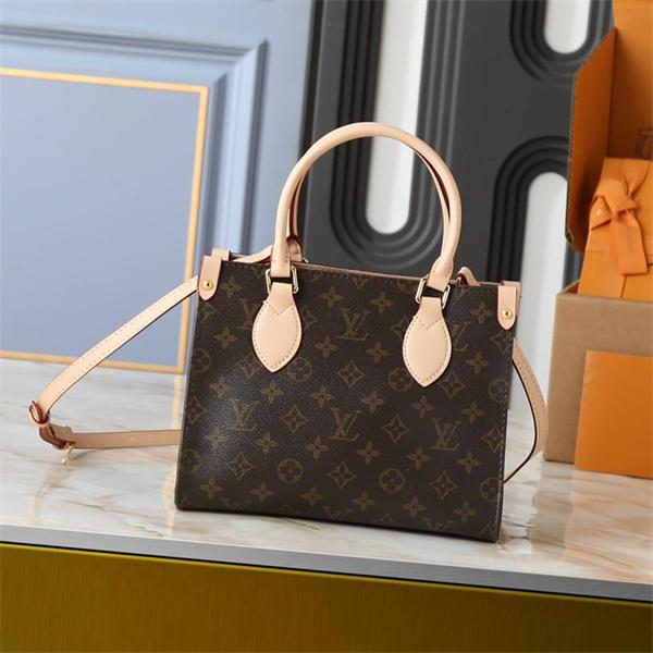 ブラウン クラシックロゴ ハンドル付き ルイヴィトン スーパーコピー トートバッグ Louis Vuitton 秋冬の定番