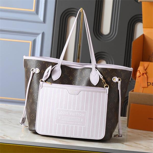 Louis Vuitton 冬のロマンス ライトピンク コントラストデザイン 2 ウェイ仕様 ルイヴィトン 偽物 トートバッグ