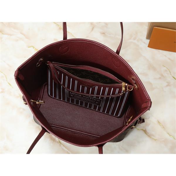 ワインレッド コントラストデザイン 季節限定モデル ルイヴィトン コピー トートバッグ Louis Vuitton 2025秋冬