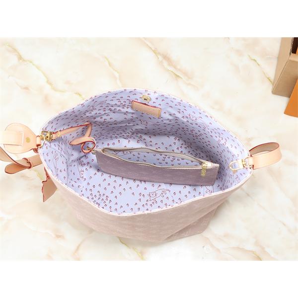 Louis Vuitton 冬のコンパニオン ベージュ コンパクトデザイン 2 ウェイ仕様 ルイヴィトン 偽物 バケットバッグ