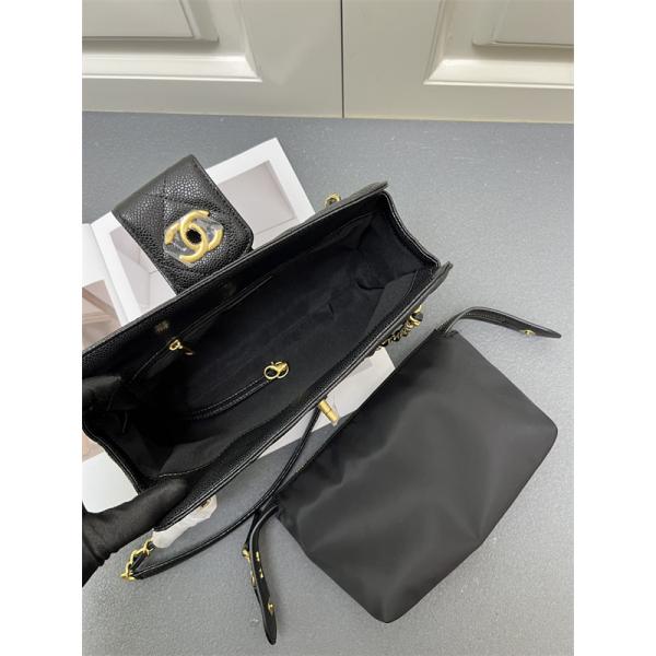 ブラック ダイヤ柄縫製 チェーンアクセント シャネル スーパーコピー ハンドバッグ Chanel 冬の夜の装い