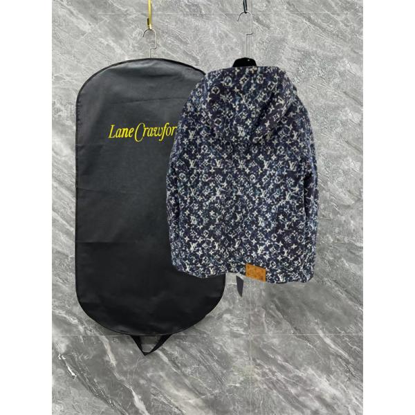 2025秋冬人気 高保温 激安通販限定 Louis Vuitton ルイヴィトン コピー モノグラム デニム ダウンジャケット 防寒デザイン