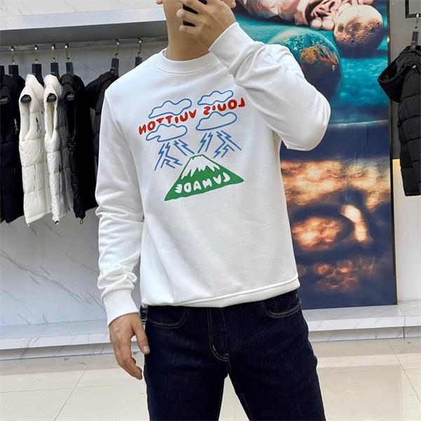  Louis Vuitton ルイヴィトン 偽物 ブラック プリント パーカー ストリート風 デザイン性抜群 激安通販人気