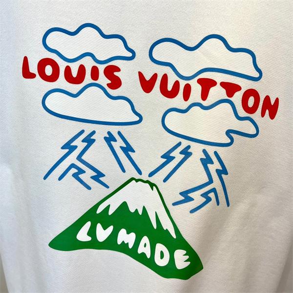  Louis Vuitton ルイヴィトン 偽物 ブラック プリント パーカー ストリート風 デザイン性抜群 激安通販人気