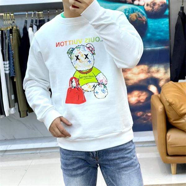   Louis Vuitton ルイヴィトン コピー ベア プリント パーカー ホワイト  遊び心あふれる カラフルデザイン