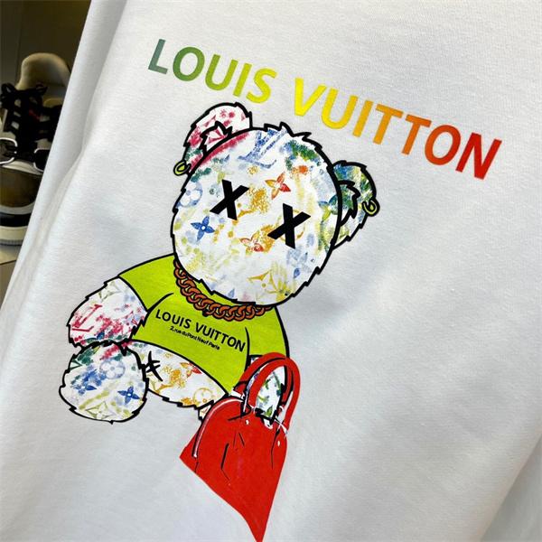   Louis Vuitton ルイヴィトン コピー ベア プリント パーカー ホワイト  遊び心あふれる カラフルデザイン