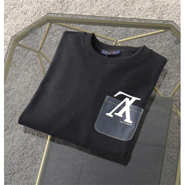 大人シック 上品スタイル Louis Vuitton ルイヴィトン 偽物 ポケットロゴ ブラック パーカー ホワイト 