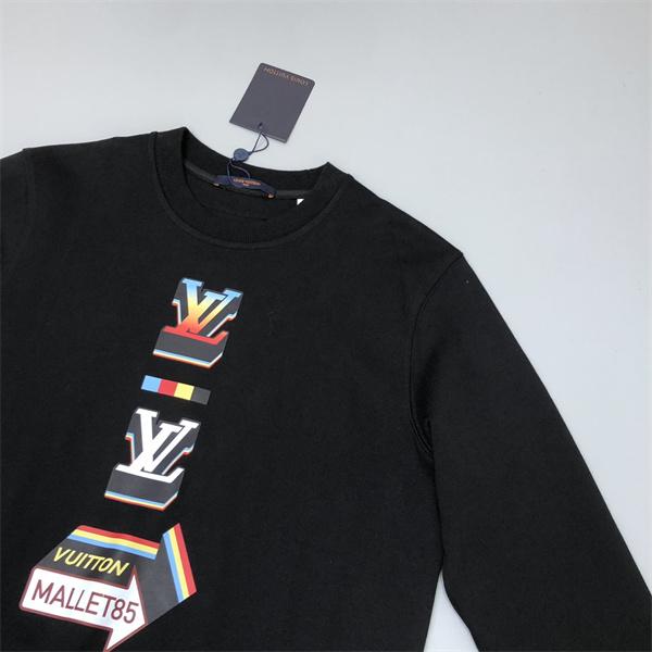 2025秋冬人気 モード感漂う 高級通販限定 ブラックカラーロゴ Louis Vuitton ルイヴィトン コピー パーカー