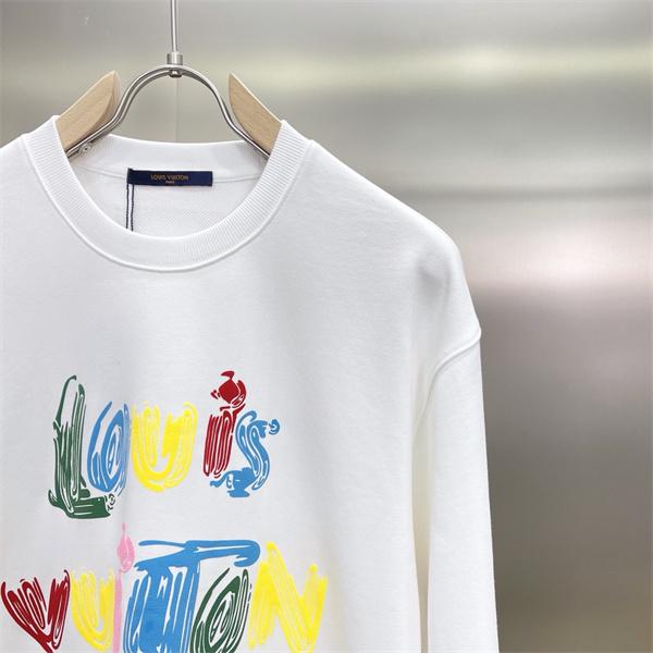  Louis Vuitton ルイヴィトン スーパーコピー パーカー 秋冬新作 暖かトレンド 高品質 ホワイトカラフルロゴ