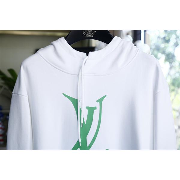 Louis Vuitton ルイヴィトン スーパーコピー パーカー 2025秋冬新作 上品シンプル 高品質 ホワイトビッグロゴ