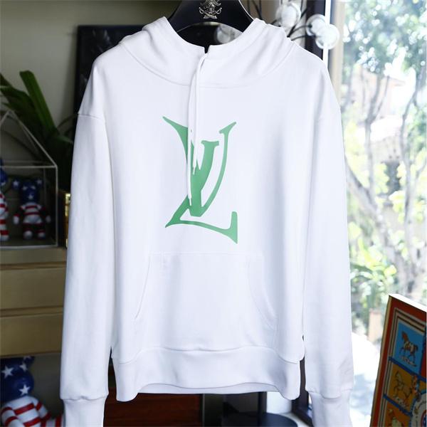 Louis Vuitton ルイヴィトン スーパーコピー パーカー 2025秋冬新作 上品シンプル 高品質 ホワイトビッグロゴ