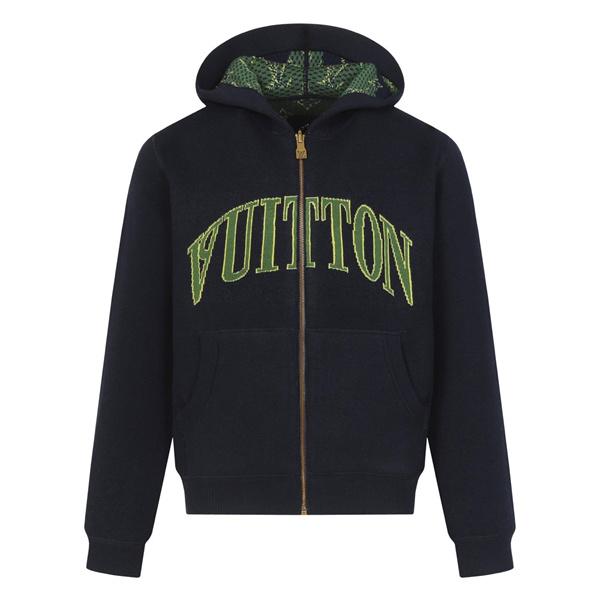 2025秋冬新作 高級ストリート ネイビー刺繍デザイン Louis Vuitton ルイヴィトン スーパーコピー パーカー