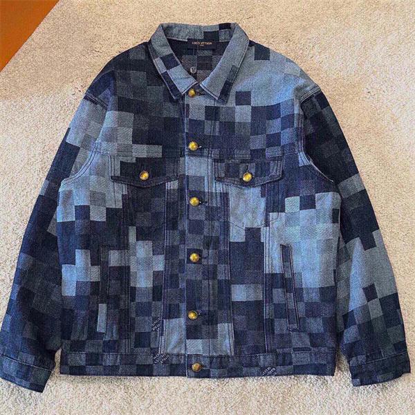 秋冬限定 デニムスタイル 高品質 ブルーグラフィック Louis Vuitton ルイヴィトン スーパーコピー ジャケット