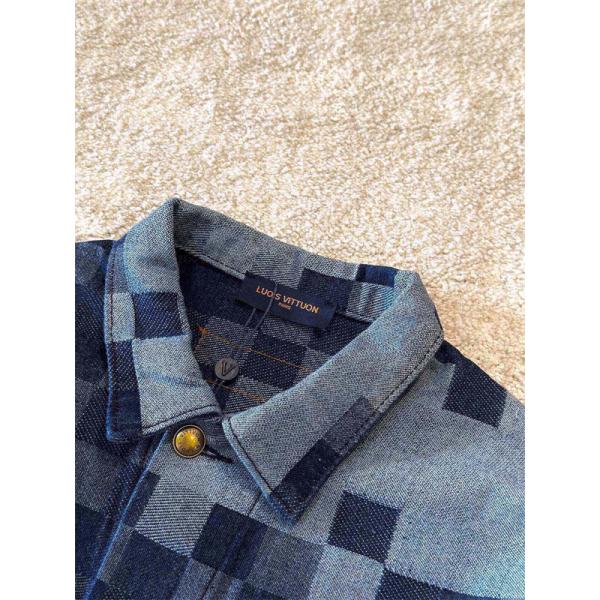 秋冬限定 デニムスタイル 高品質 ブルーグラフィック Louis Vuitton ルイヴィトン スーパーコピー ジャケット