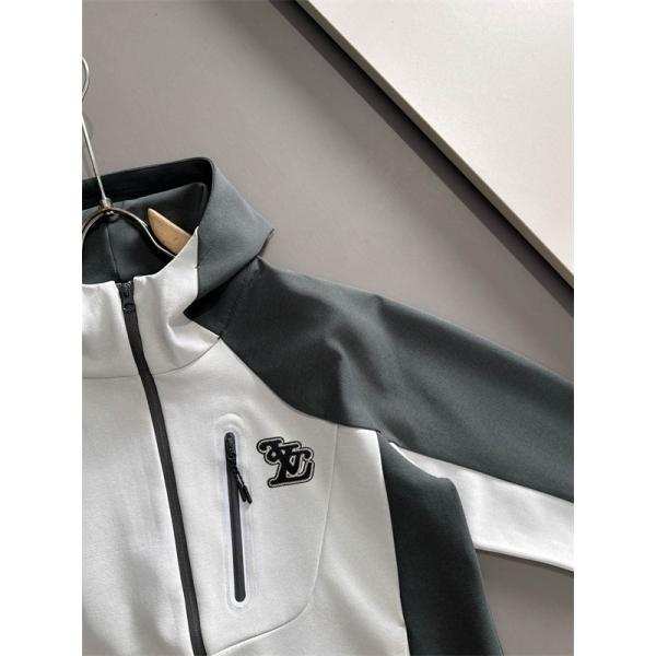 2025秋冬注目 スポーティスタイル グレーブラックコンビ Louis Vuitton ルイヴィトン コピー ジャケット