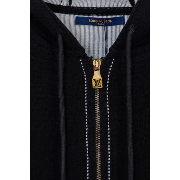 2025秋冬新作 高品質 ネイビーロゴ刺繍 Louis Vuitton ルイヴィトン コピー パーカー 最新コレクション