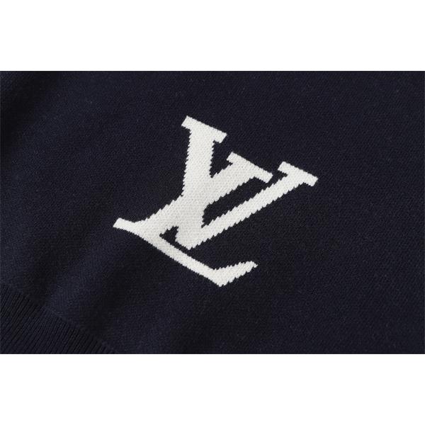 Louis Vuitton ルイヴィトン 偽物 ニット 着回し抜群の新デザイン モノグラムスタイル ブラック＆ホワイト
