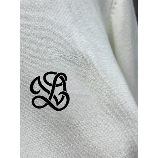 Louis Vuitton ルイヴィトン コピー ニット ブラック＆ホワイト2025秋冬新作 シンプルロゴ 上質モックネック 