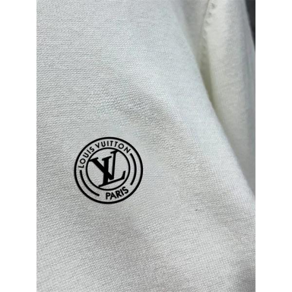 売れ筋おすすめモデル クラシックサークルロゴデザイン Louis Vuitton ルイヴィトン 偽物 ニット ブラック＆ホワイト