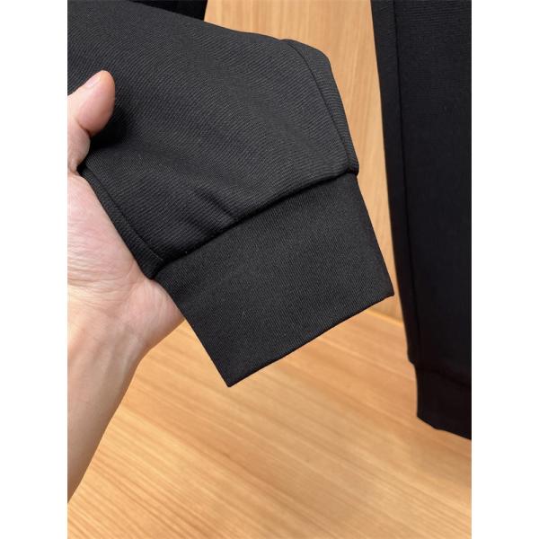 2025秋冬限定 モノグラム切替デザイン Louis Vuitton ルイヴィトン 偽物 ジョガーパンツ ブラック