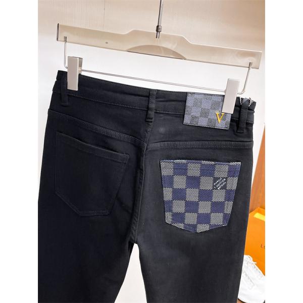 2025秋冬限定 チェックポケットデザイン Louis Vuitton ルイヴィトン スーパーコピー デニムパンツ