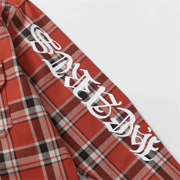 2025秋冬新作 ブルー レッド チェックシャツデザイン Chrome Hearts クロムハーツ コピー フランネルシャツ