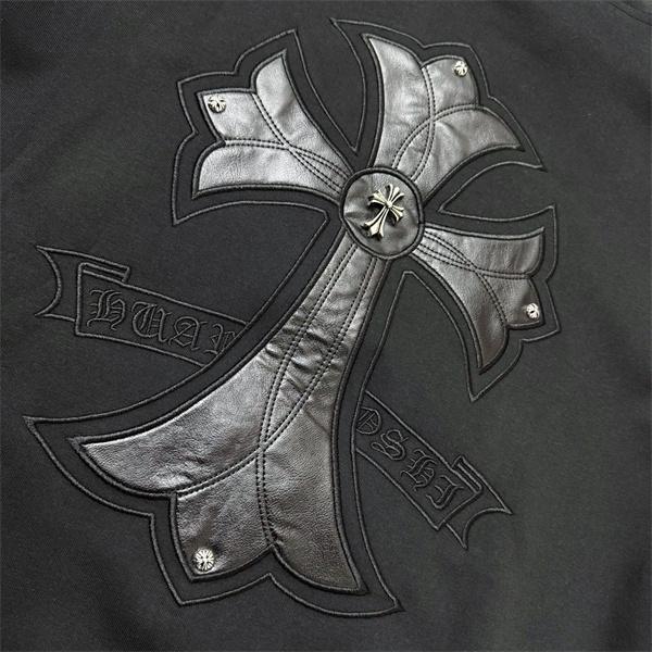 Chrome Hearts クロムハーツ 2025秋冬限定 ブラック クロスジップデザイン 偽物 パーカー 季節限定モデル