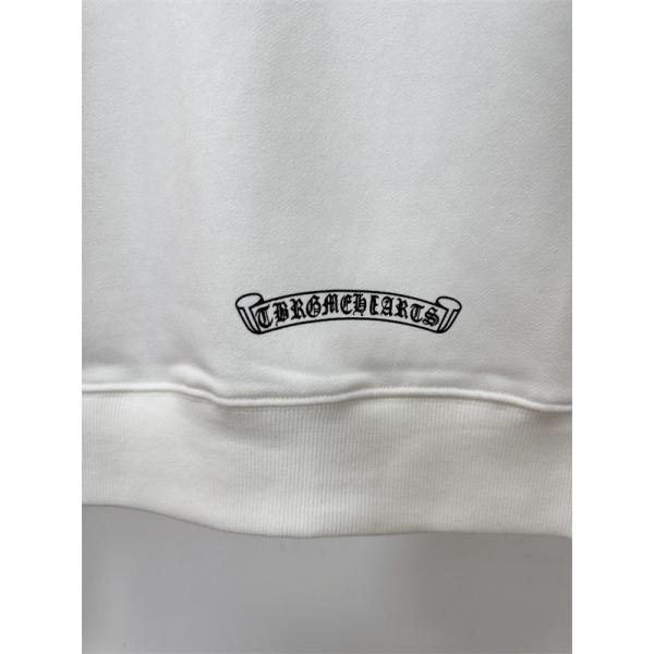 2025秋冬新作 ブラック ホースシュー ロゴスリーブデザイン Chrome Hearts クロムハーツ 偽物 パーカー