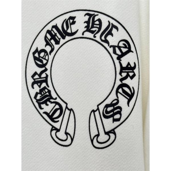 2025秋冬新作 ブラック ホースシュー ロゴスリーブデザイン Chrome Hearts クロムハーツ 偽物 パーカー