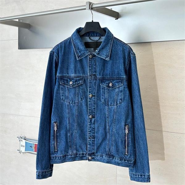 2025秋冬新作 ブルー デニム カジュアルデザイン Chrome Hearts クロムハーツ スーパーコピー ジャケット