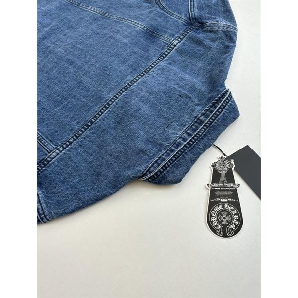 2025秋冬新作 ブルー デニム カジュアルデザイン Chrome Hearts クロムハーツ スーパーコピー ジャケット