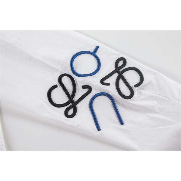 2025秋冬新作 Loeweロエベ 激安 シャツ 長袖 コットン 刺繍入り ホワイト 高品質 ユニセックス カジュアル 新作